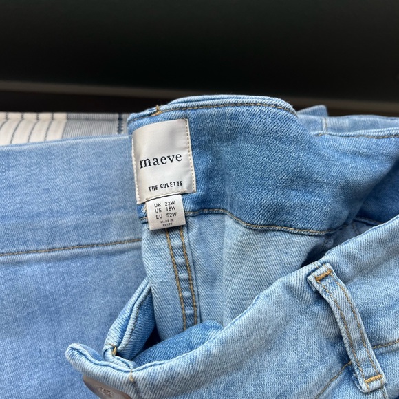 Maeve “The Collette” High Rise Wide Leg Jeans - Picture 4 of 7